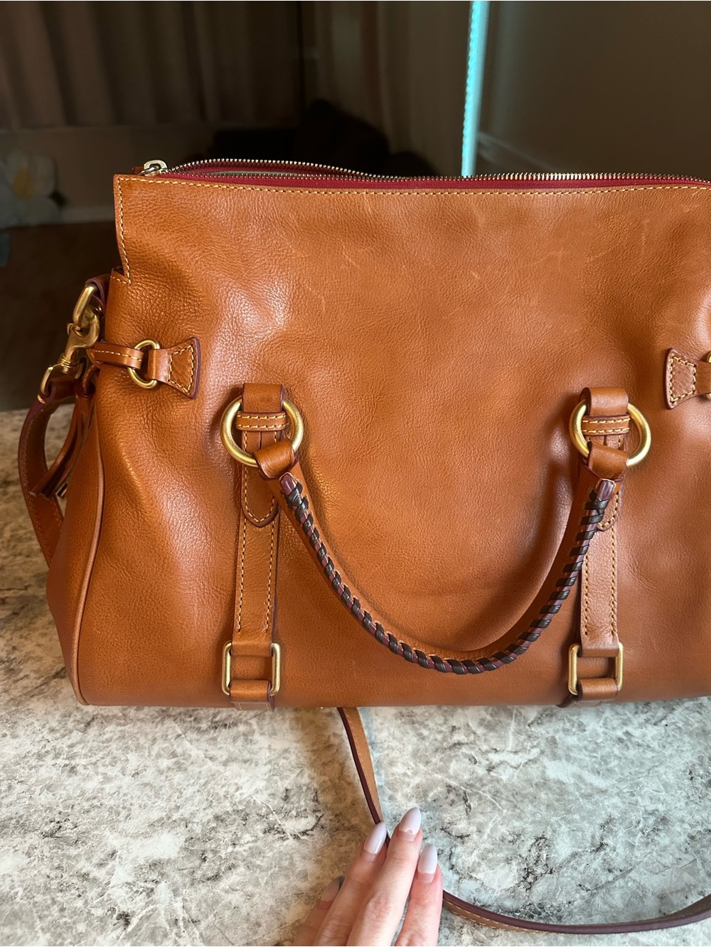 DOONEY & BOURKE FLORENTINE MEDIUM SATCHEL ! - Picture 10 of 10